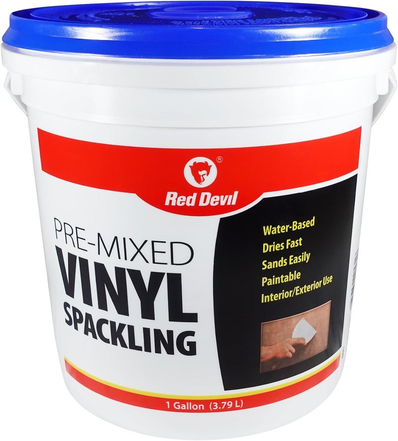 Red Devil 0531 1-Gallon Pre-Mixed Vinyl Spackling Compound - White - Image 1